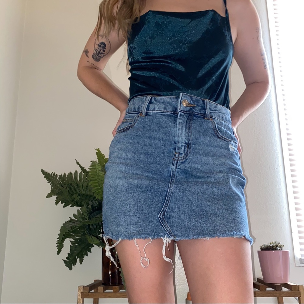 Denim miniskirt